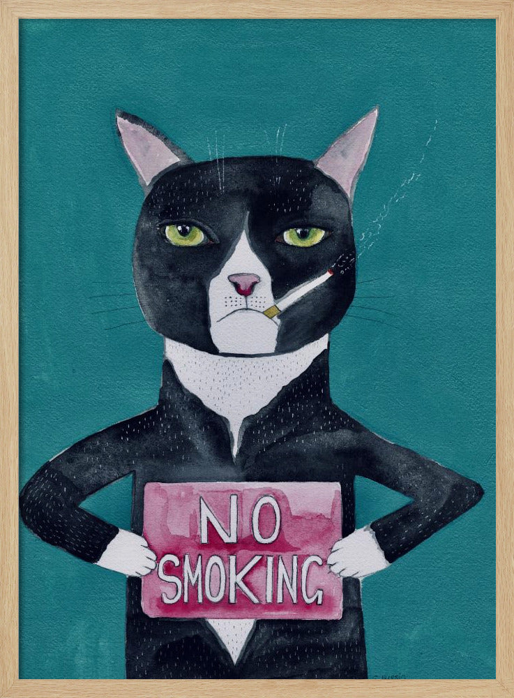 Smoking cat | Poster