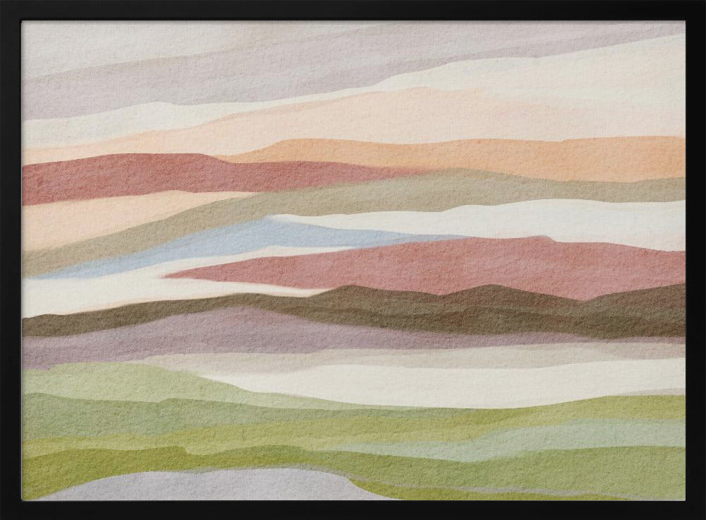 Abstract watercolor landscape | Poster