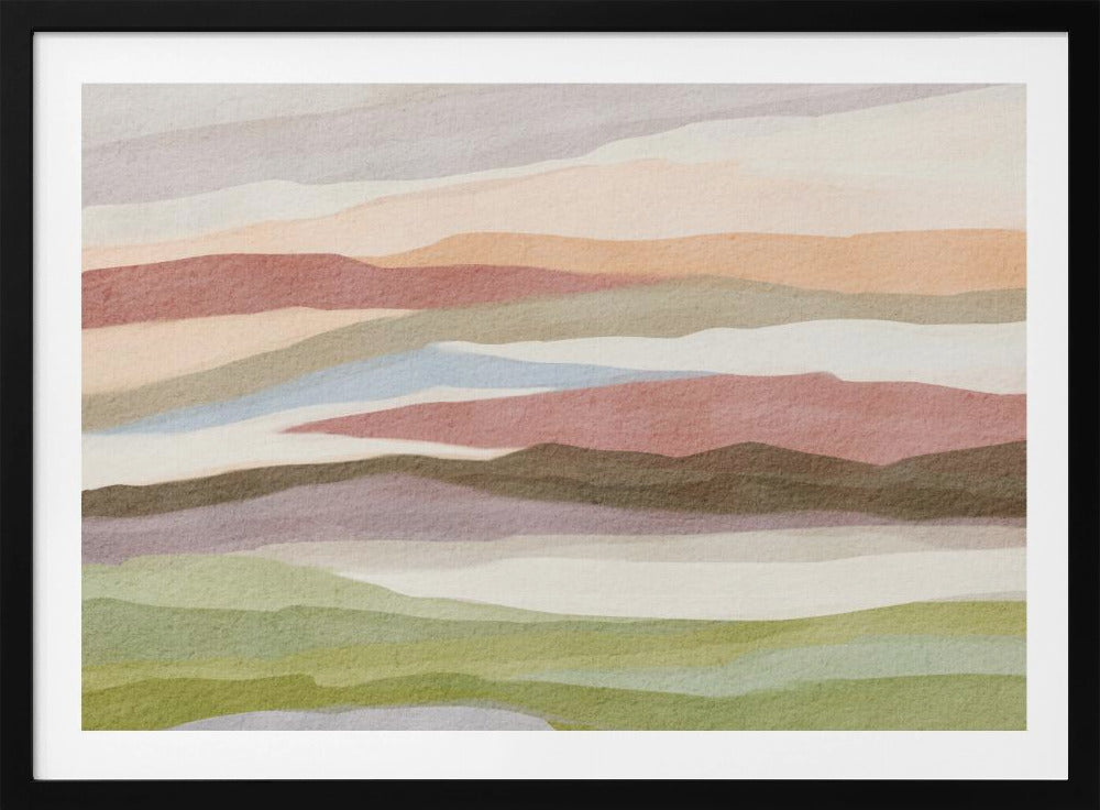 Abstract watercolor landscape | Poster