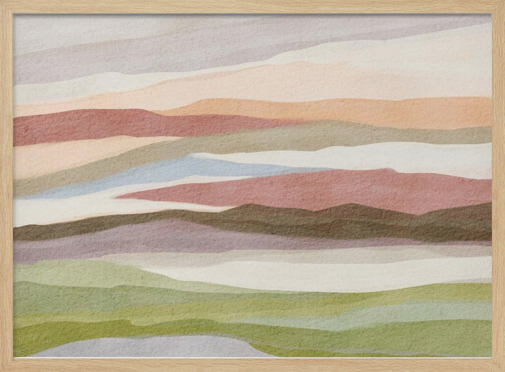 Abstract watercolor landscape | Poster