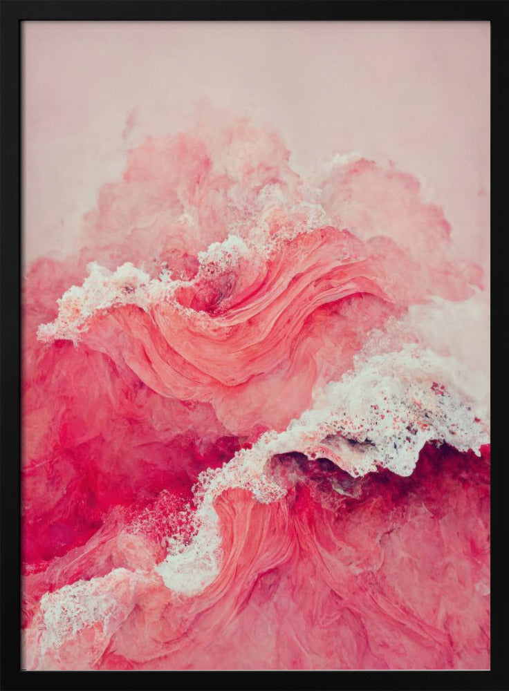 Crimson Waves Flow | Poster