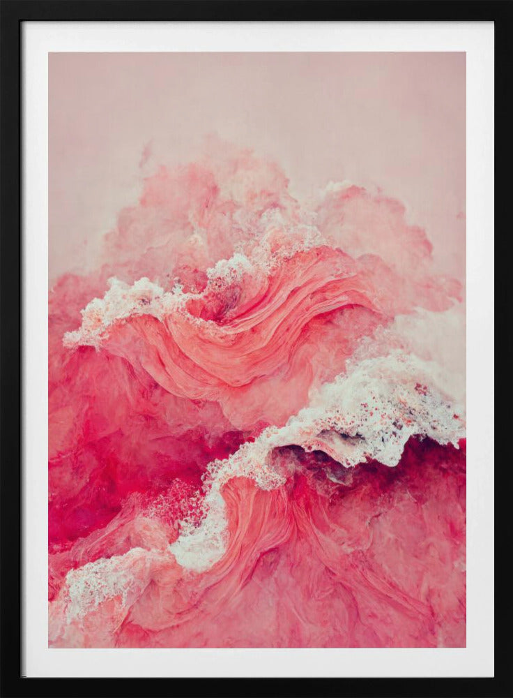 Crimson Waves Flow | Poster