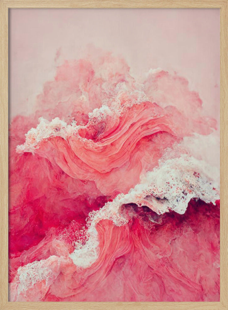 Crimson Waves Flow | Poster