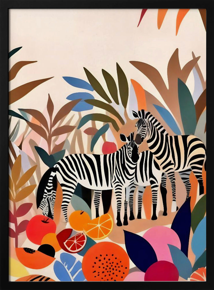 Three Zebras | Poster