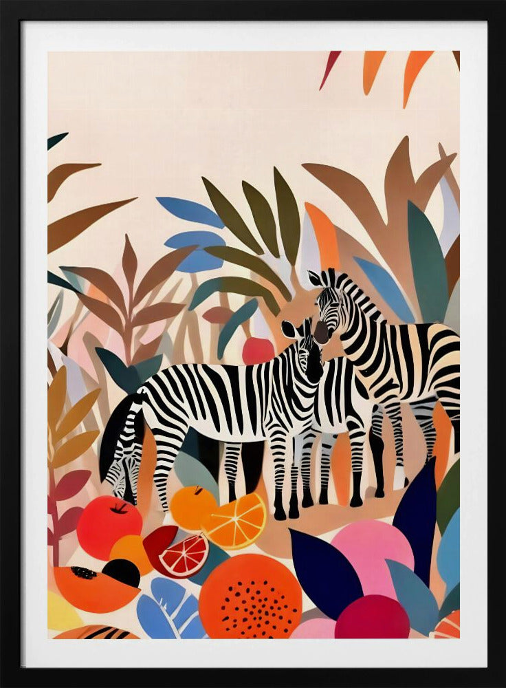 Three Zebras | Poster
