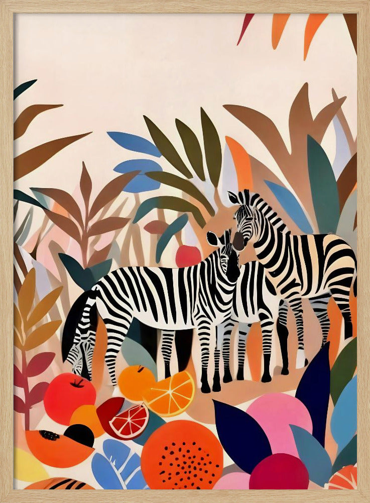 Three Zebras | Poster