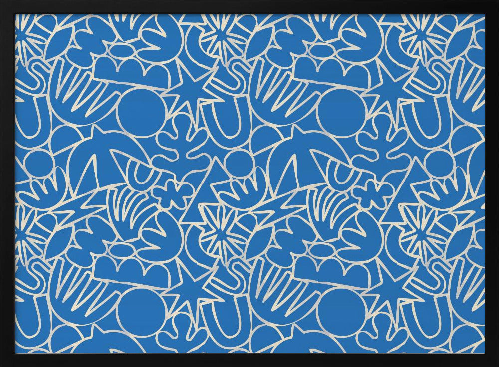 Dynamic Blue Dance | Poster