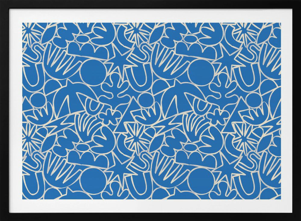 Dynamic Blue Dance | Poster