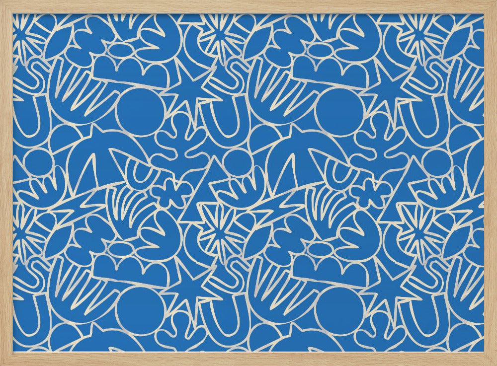 Dynamic Blue Dance | Poster