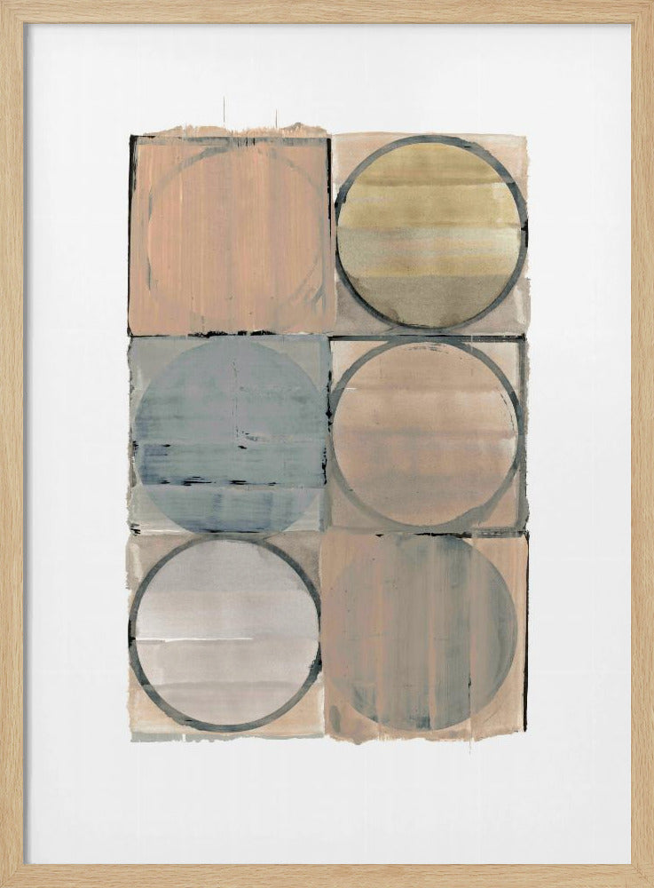 Circles In Squares No 2 | Poster