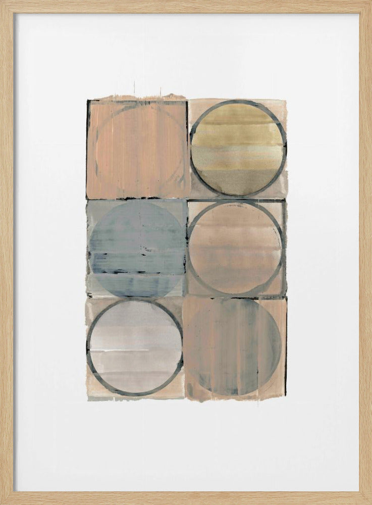 Circles In Squares No 2 | Poster
