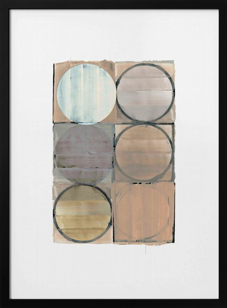 Circles In Squares No 3 | Poster
