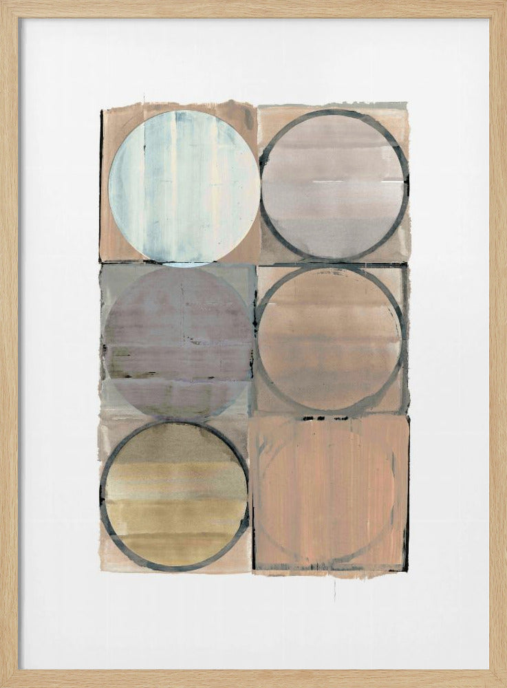 Circles In Squares No 3 | Poster