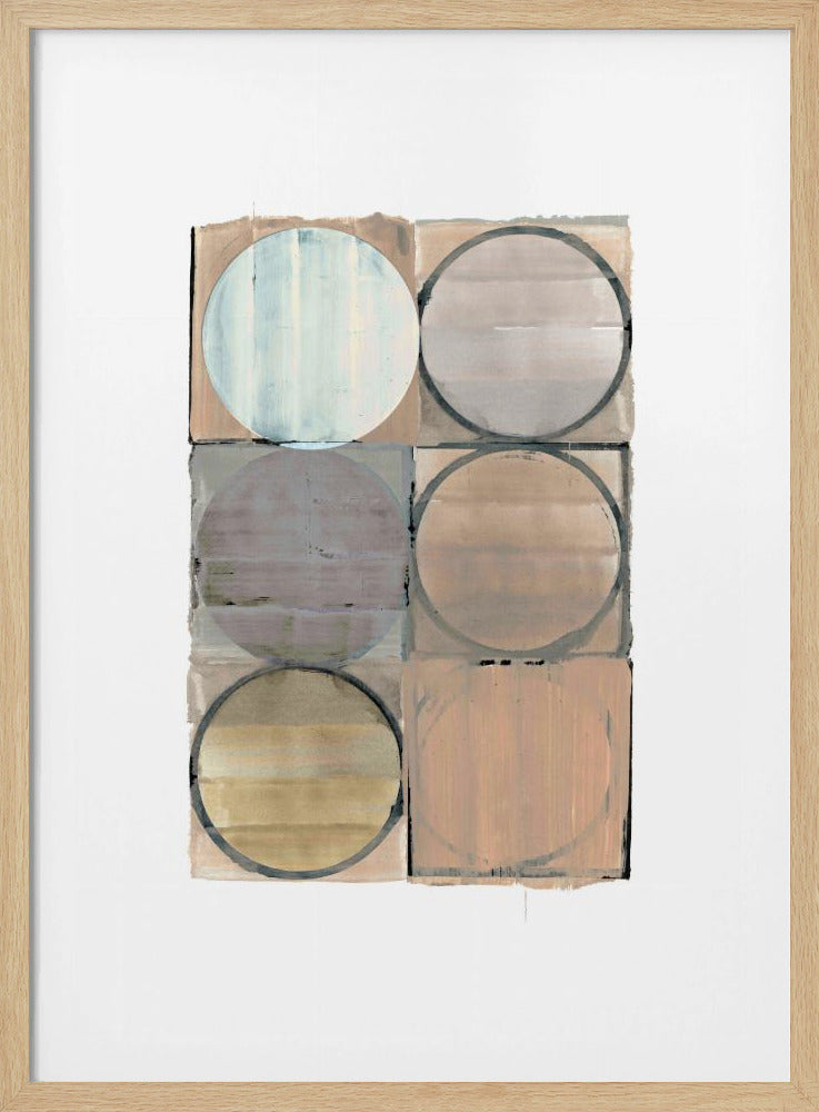 Circles In Squares No 3 | Poster