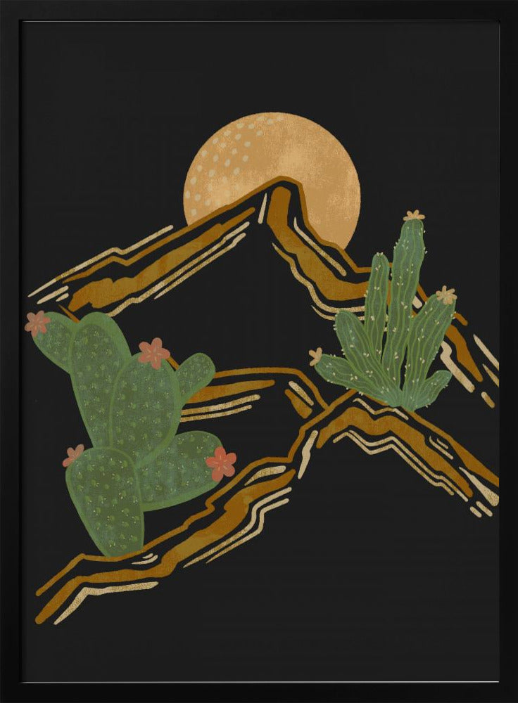 Rocky Mountain and Cactus | Poster