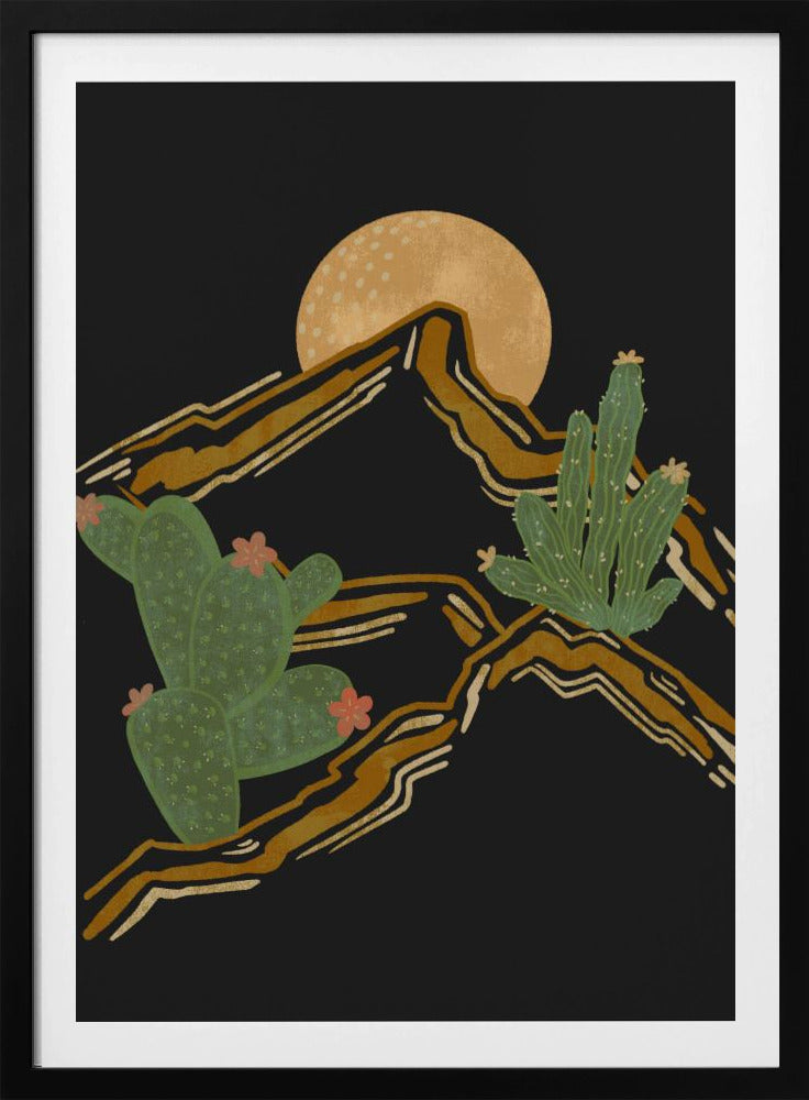 Rocky Mountain and Cactus | Poster