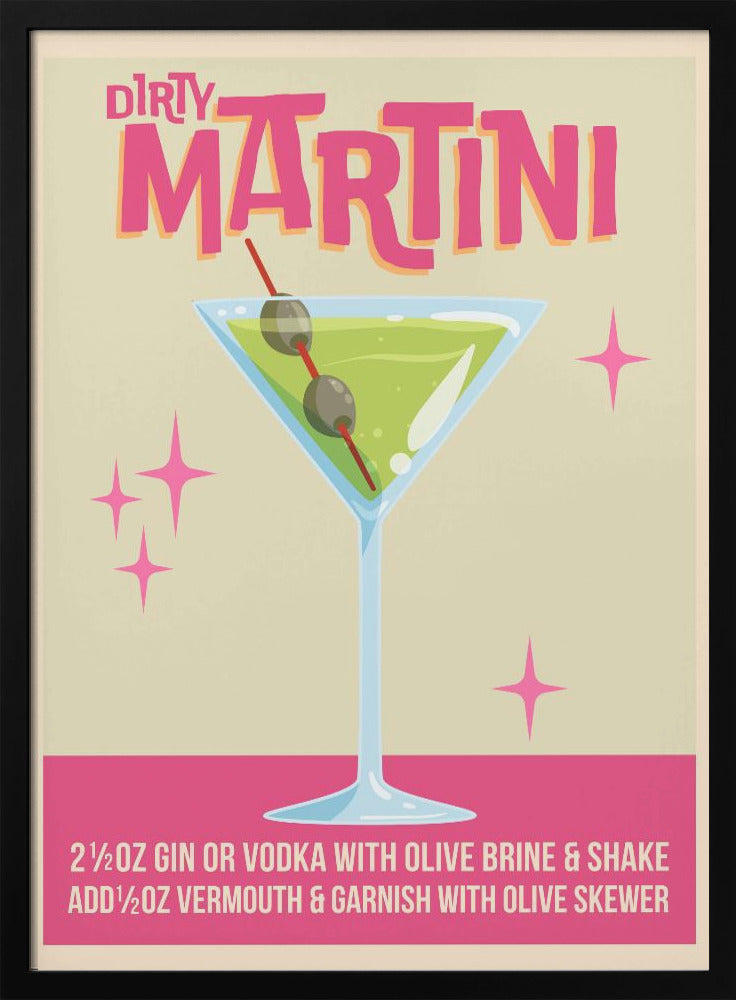 Dirty Martini Cocktail 01.png | Poster