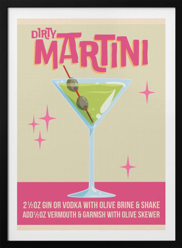 Dirty Martini Cocktail 01.png | Poster
