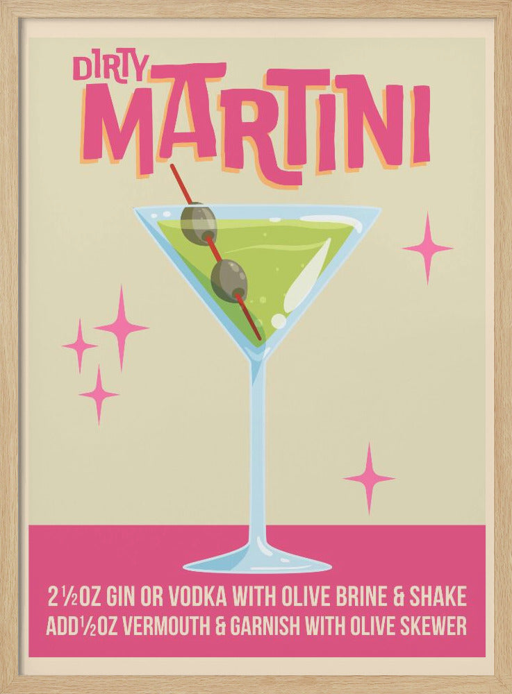Dirty Martini Cocktail 01.png | Poster