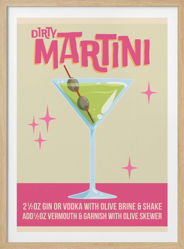 Dirty Martini Cocktail 01.png | Poster