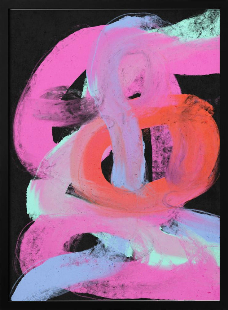 Neon Swirls | Poster