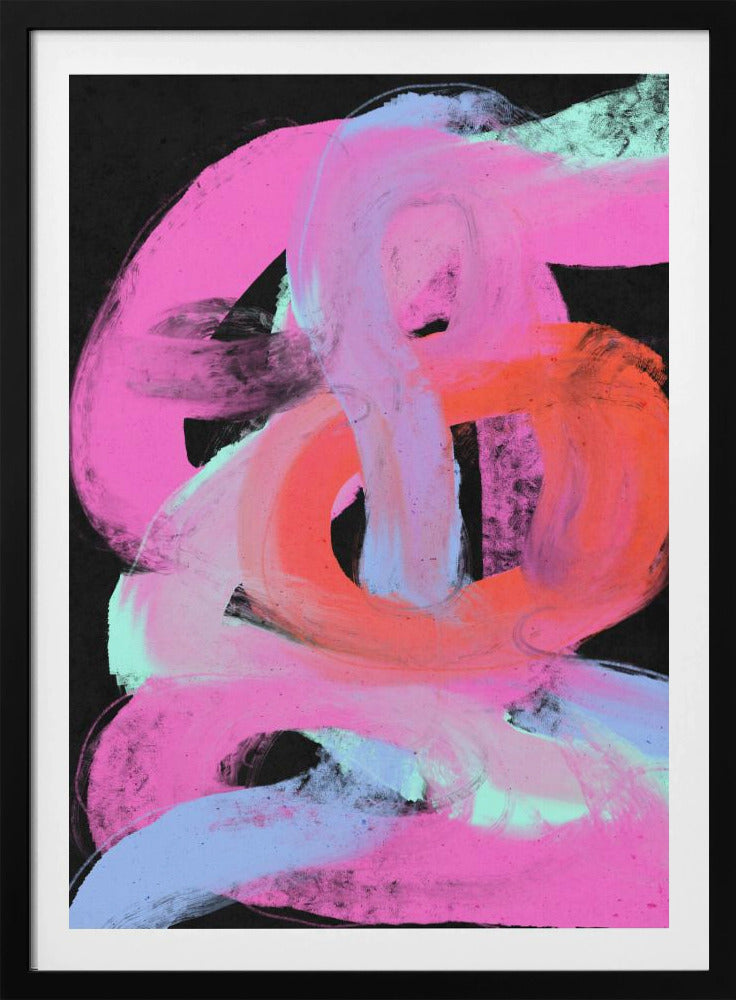 Neon Swirls | Poster