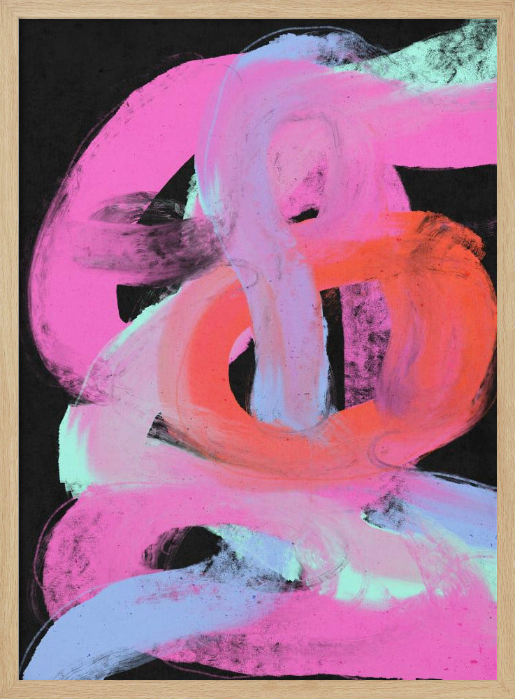 Neon Swirls | Poster