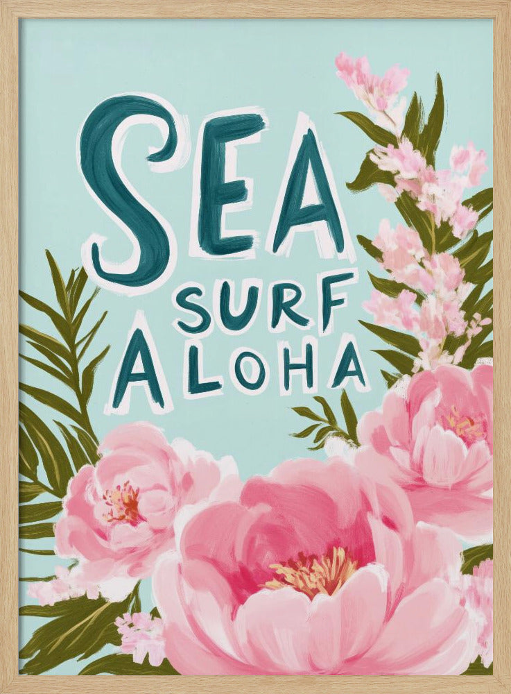 Aloha Blossom Surf | Poster