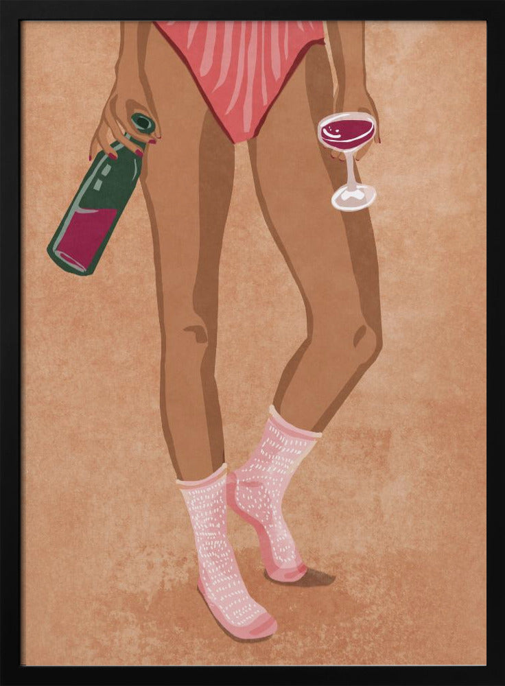 Wine and socks | Poster