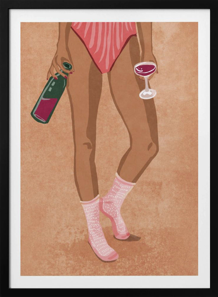 Wine and socks | Poster