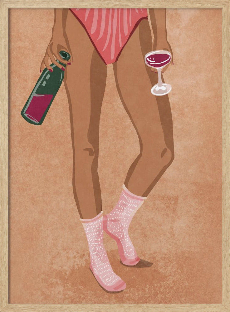 Wine and socks | Poster