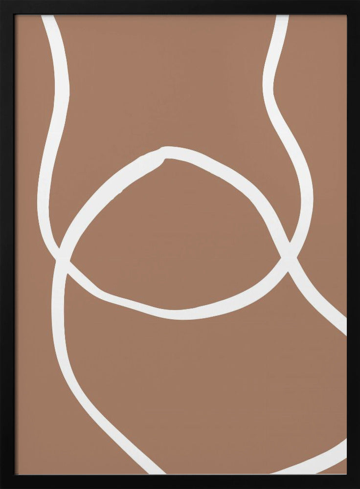 Abstract Lines Mocha 2 | Poster