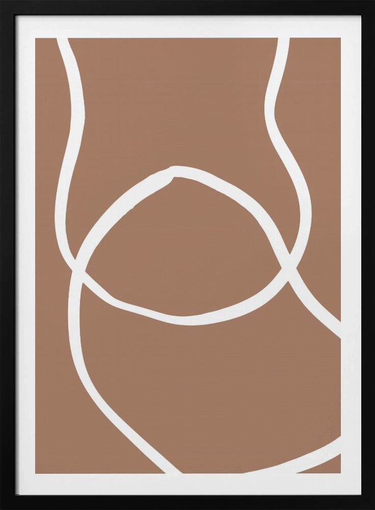 Abstract Lines Mocha 2 | Poster