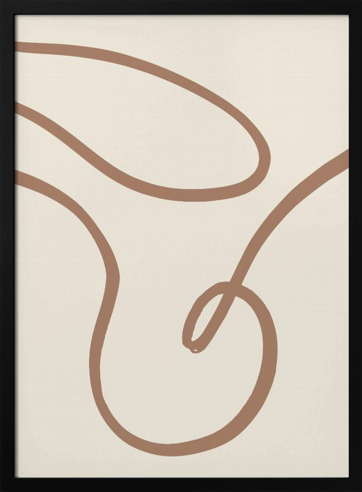 Abstract Lines Mocha 3 | Poster