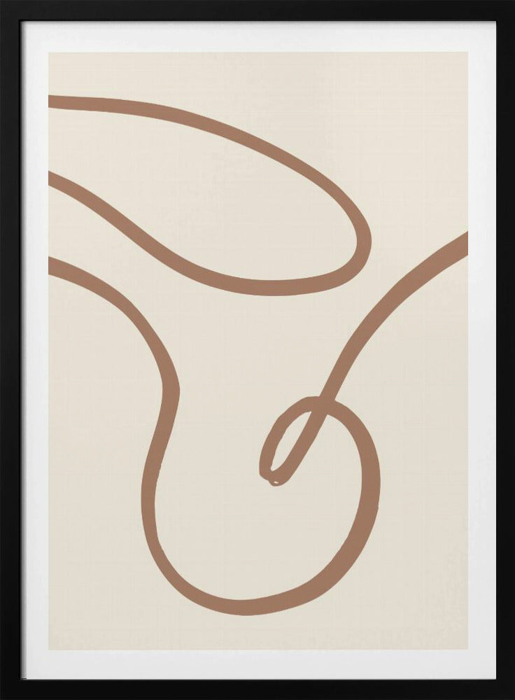 Abstract Lines Mocha 3 | Poster