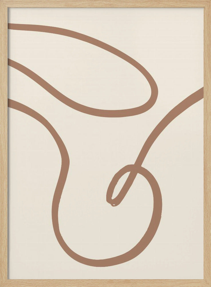 Abstract Lines Mocha 3 | Poster