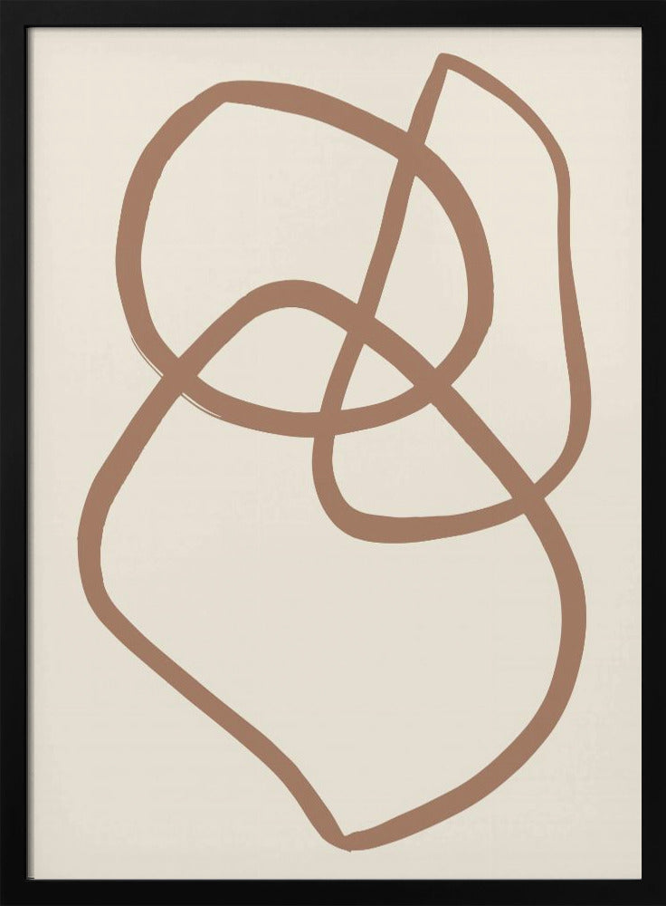Abstract Lines Mocha 5 | Poster