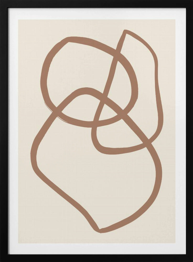 Abstract Lines Mocha 5 | Poster