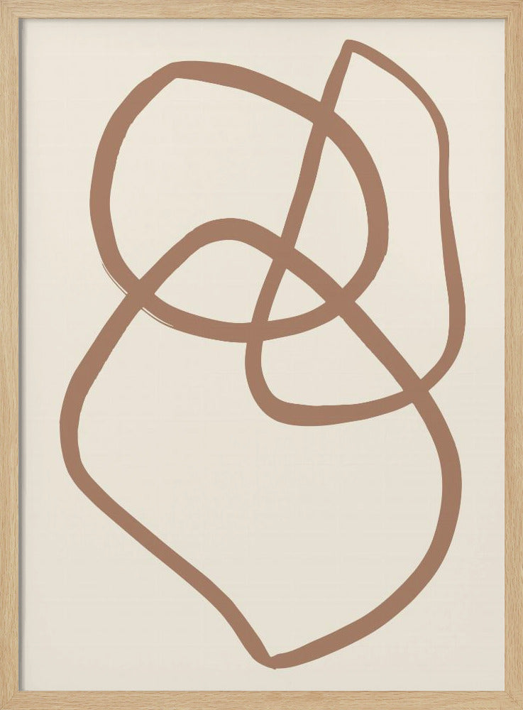 Abstract Lines Mocha 5 | Poster