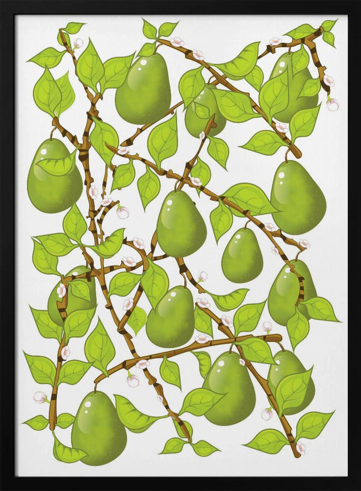 Pear Blossom Tangle | Poster