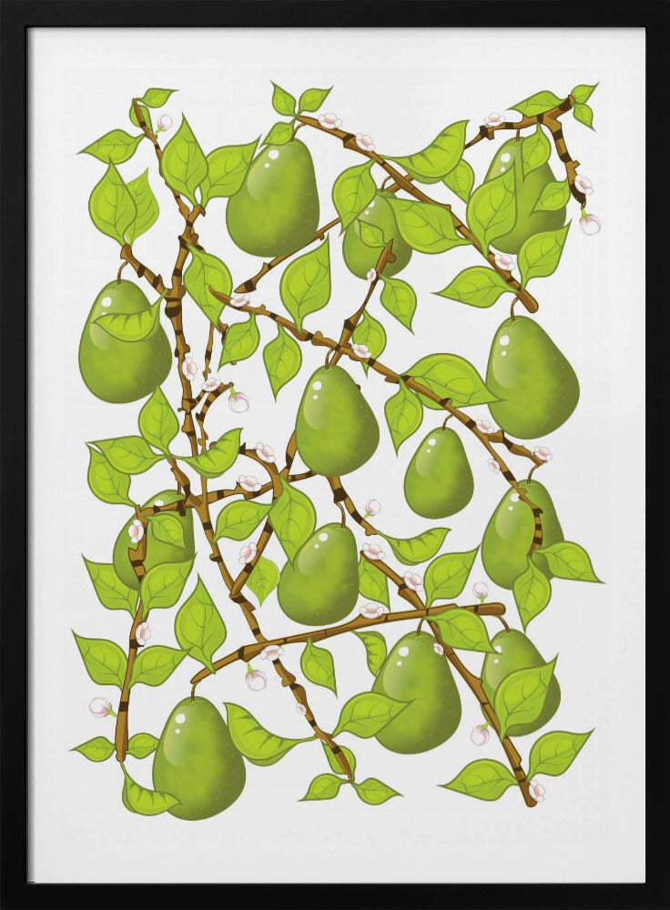 Pear Blossom Tangle | Poster