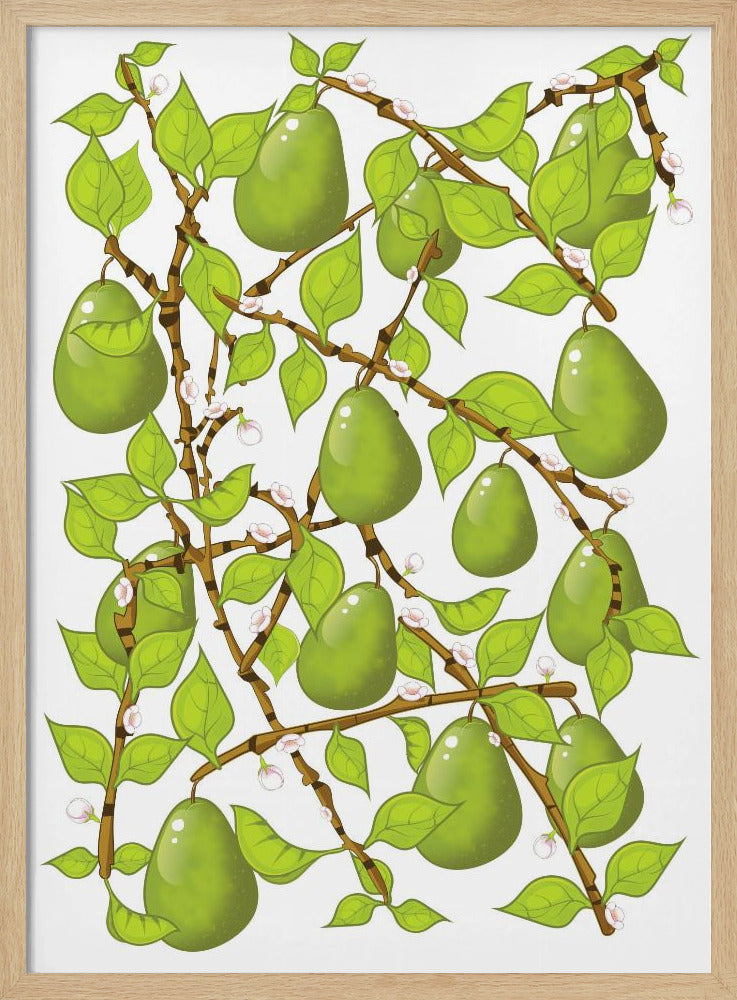 Pear Blossom Tangle | Poster