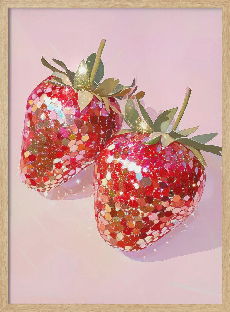 Sparkling Strawberries | Poster