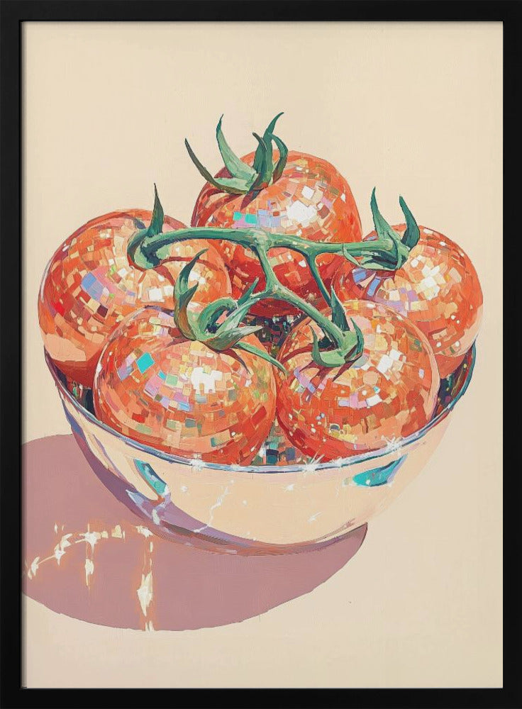 Disco Ball Tomatoes in a Bowl | Poster