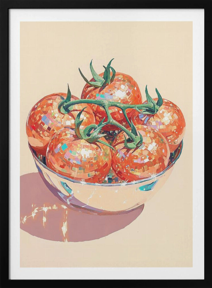 Disco Ball Tomatoes in a Bowl | Poster