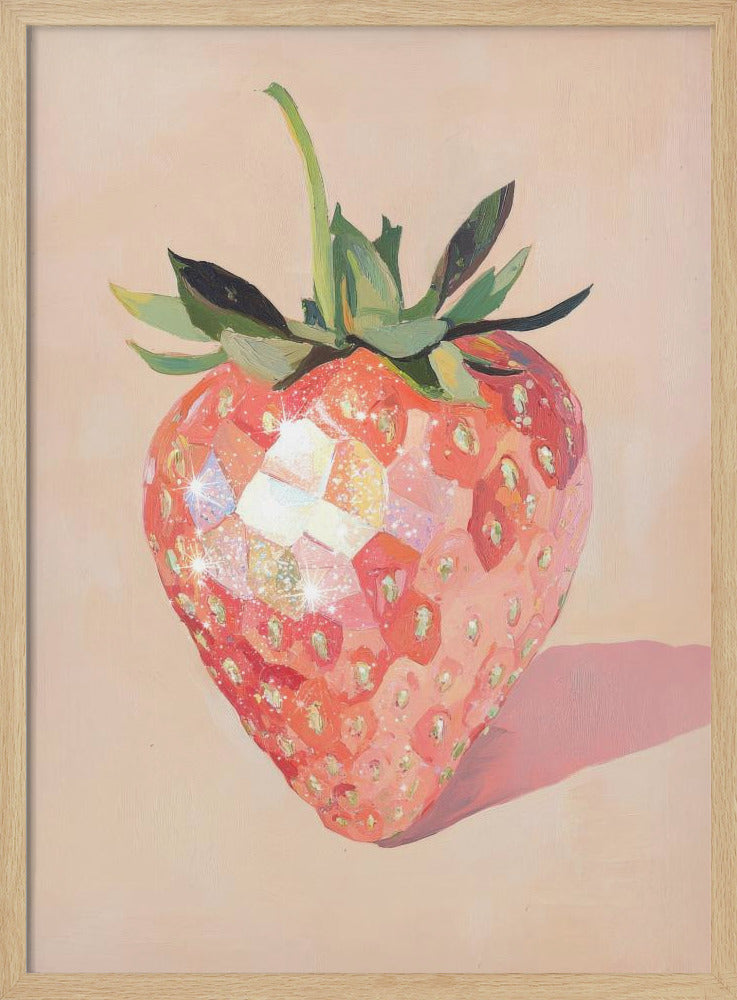 Glistening Strawberry | Poster