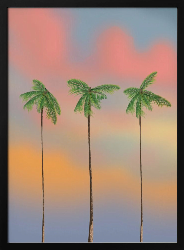 Three Tall Palm Trees | Poster