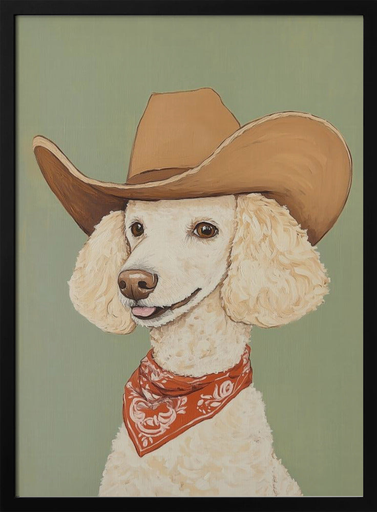 Cowboy Poodle Dog | Poster