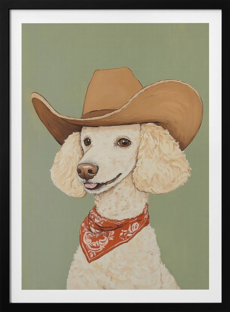 Cowboy Poodle Dog | Poster