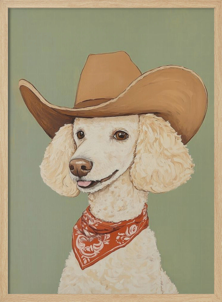 Cowboy Poodle Dog | Poster